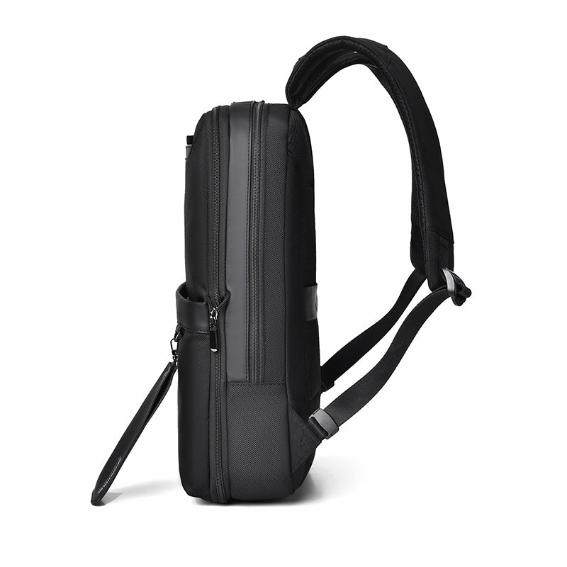Premium Urban Slim Sleek Minimalist Backpack (Black)