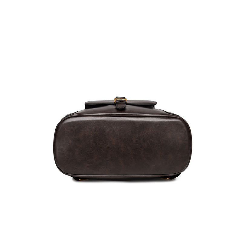 Luxury Vintage Leather Elegant Backpack for Women