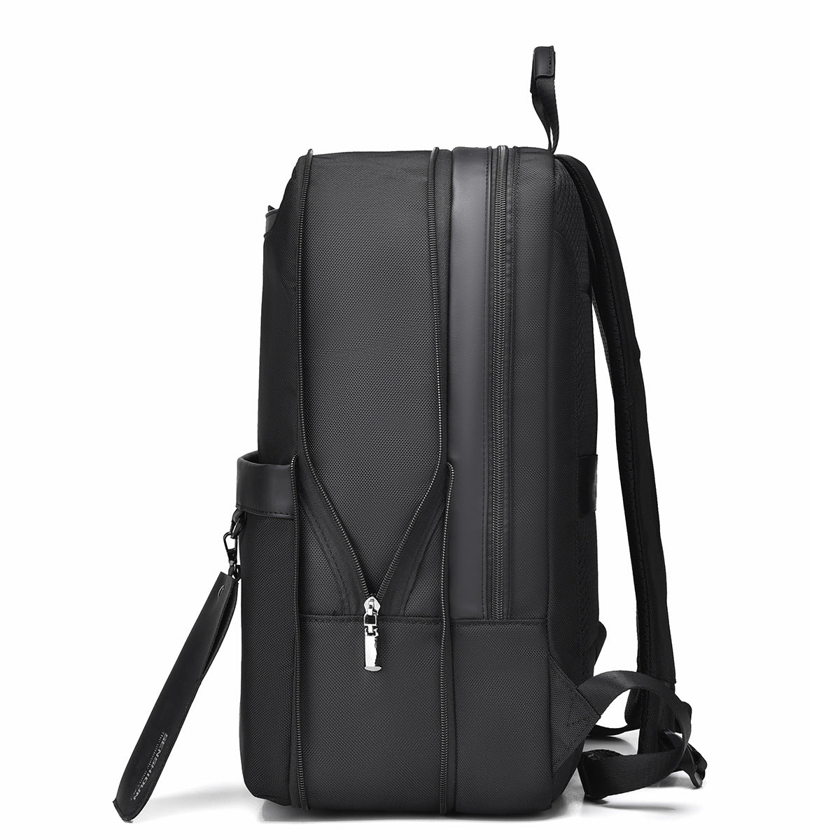 Premium Urban Slim Sleek Minimalist Backpack (Black)