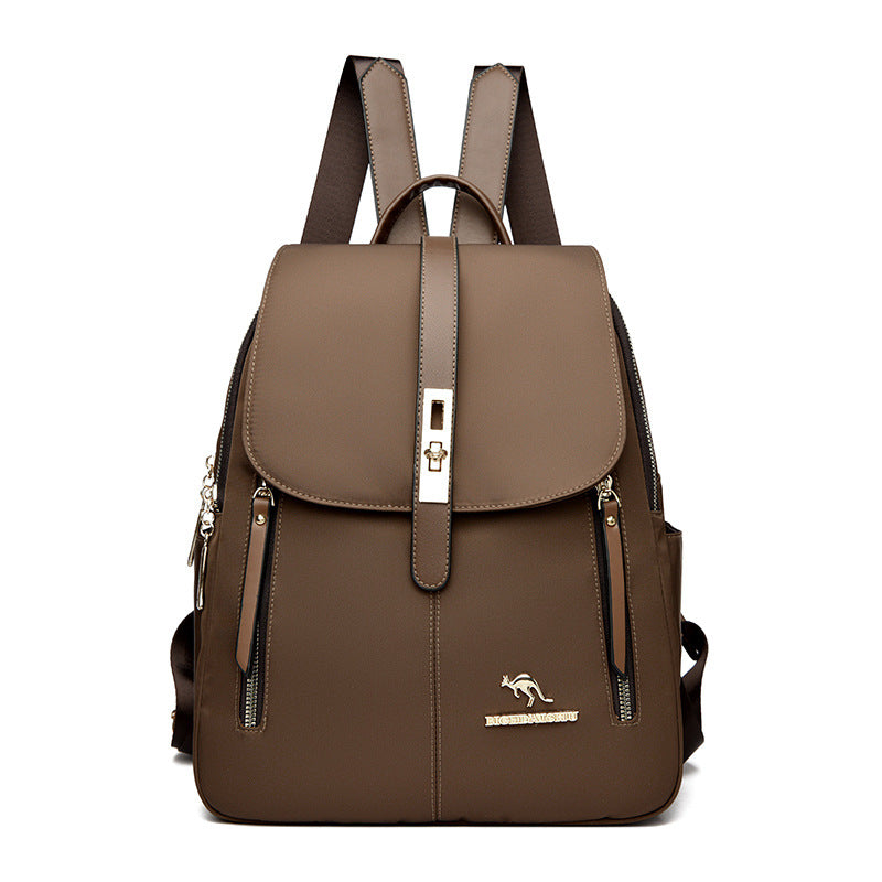 KMFFLY Luxury Distinct Kangaroo Women's Backpack (Brown)