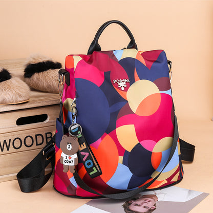 Poaba Vibrant Geometric Colorful Women's Backpack