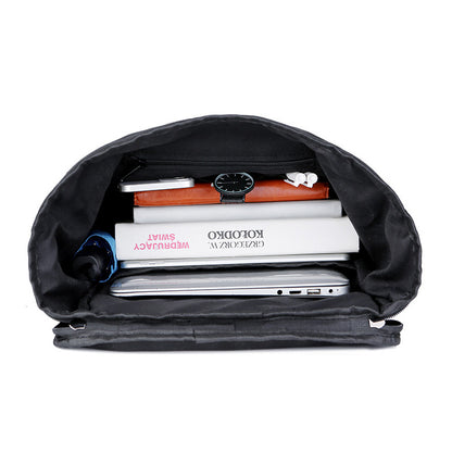 Premium Vintage Leather Dual Strap Flap Over Backpack