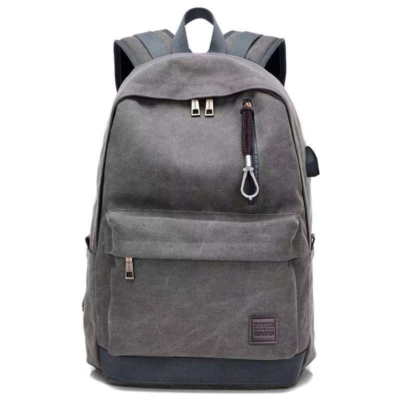 Premium Canvas Fabric Multifunctional Backpack (Grey)