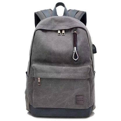 Premium Canvas Fabric Multifunctional Backpack (Grey)
