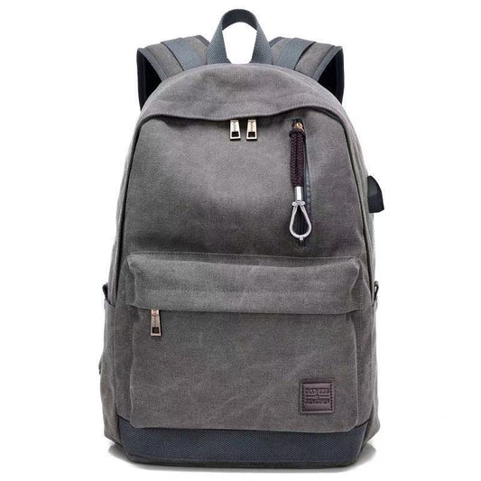 Premium Canvas Fabric Multifunctional Backpack (Grey)
