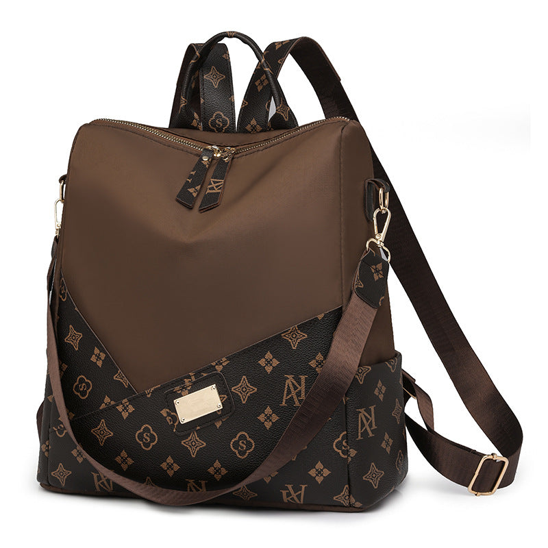 Elegant Fashion Luxury Pattern Women's Backpack (Brown)