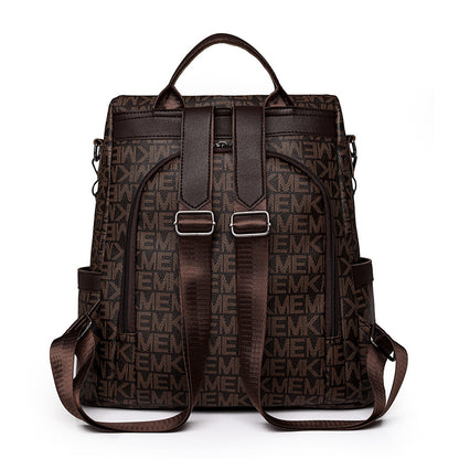 MK Anti-Theft PU Leather Women's Backpack