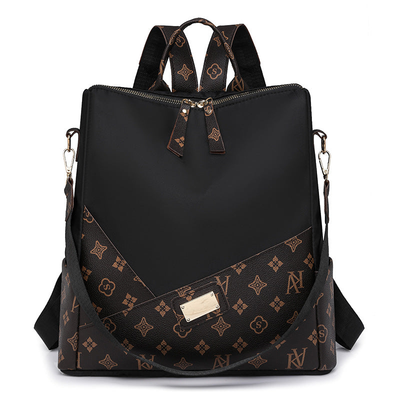 Elegant Fashion Luxury Pattern Women's Backpack (Black)
