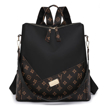 Elegant Fashion Luxury Pattern Women's Backpack (Black)