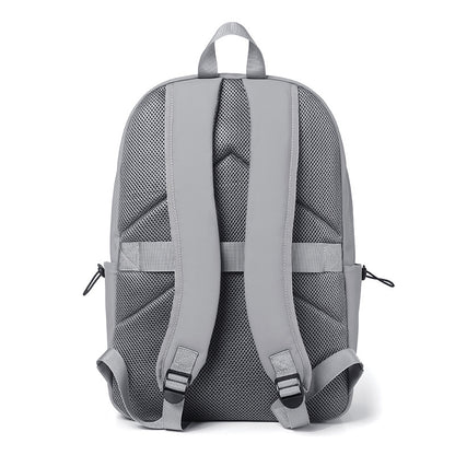 Minimalist Waterproof Orange Zipper Backpack (Black)