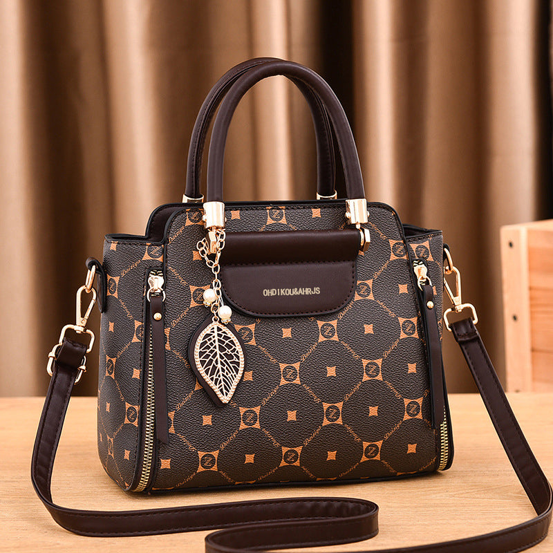 Western Style New Luxury Women's Handbag (Coffee)