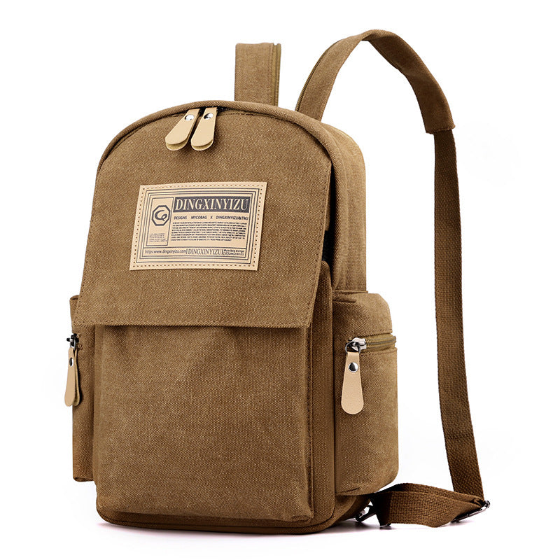 DINGXINYIZU 2-in-1 Functional Crossbody Sling Bag Backpack (Brown)