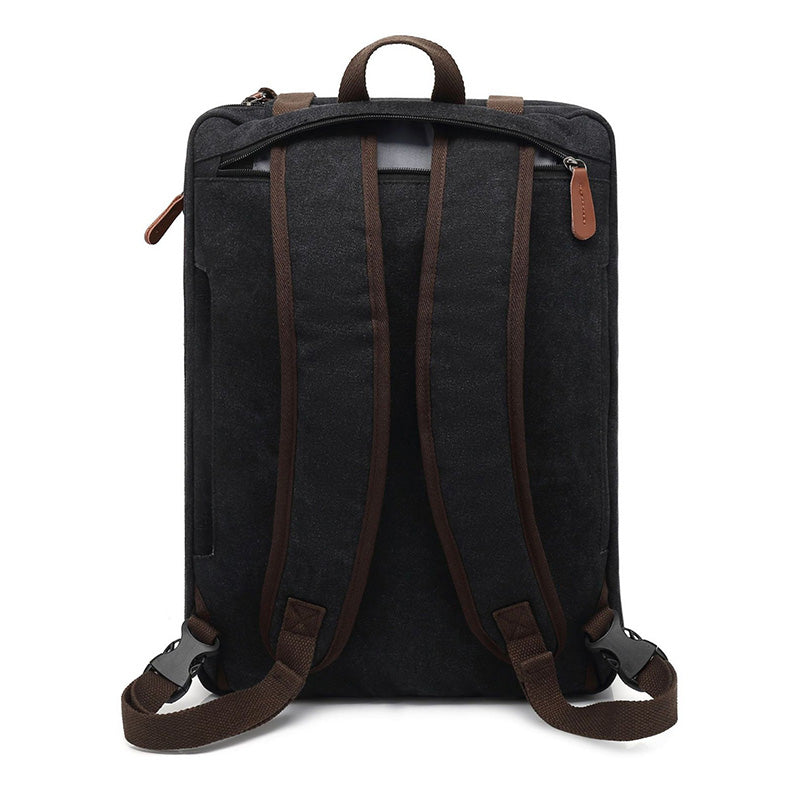 BAOSHA Convertible Durable Canvas Briefcase Backpack (Grey)