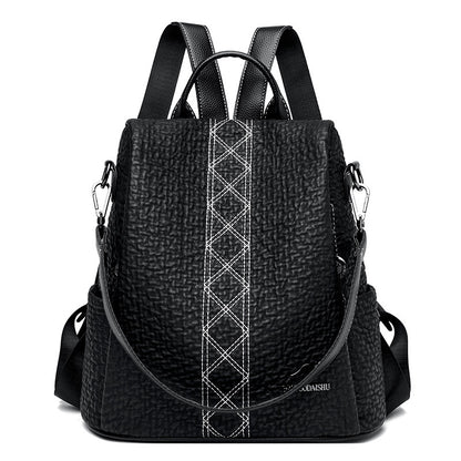 DAISHU Anti-Theft Textured Leather Women's Backpack