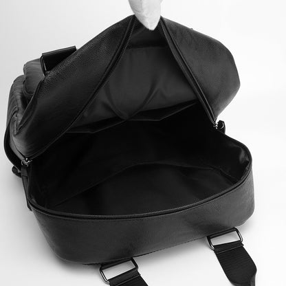 Casual Multifunctional Leather Backpack (Coffe)