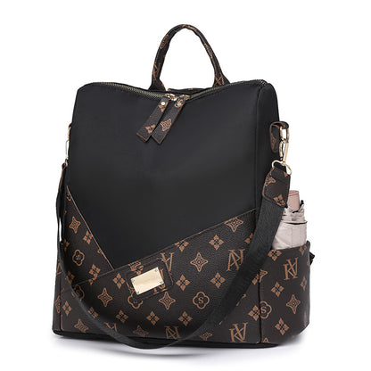 Elegant Fashion Luxury Pattern Women's Backpack (Black)
