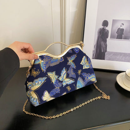 Embroidery Butterfly Women's Handbag