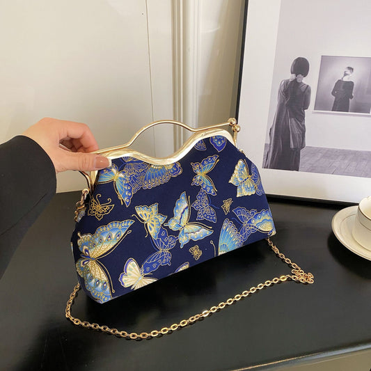 Embroidery Butterfly Women's Handbag