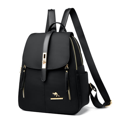 KMFFLY Luxury Distinct Kangaroo Women's Backpack (Black)