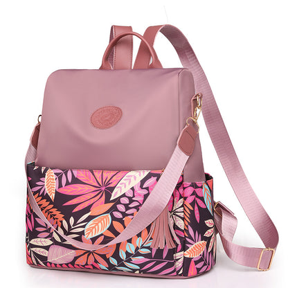 IELGY Pink Top Flap Women's Backpack (Pink)