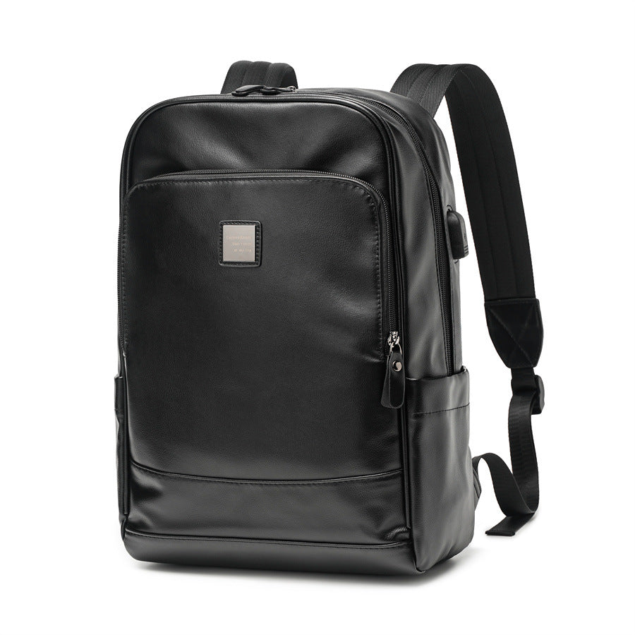 ETONWEAG K6073 Smart Minimalist Leather Backpack