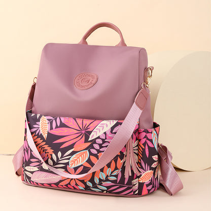 IELGY Pink Top Flap Women's Backpack (Pink)