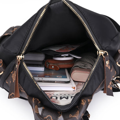 Elegant Fashion Luxury Pattern Women's Backpack (Black)