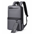 Premium Urban Slim Sleek Minimalist Backpack (Grey)