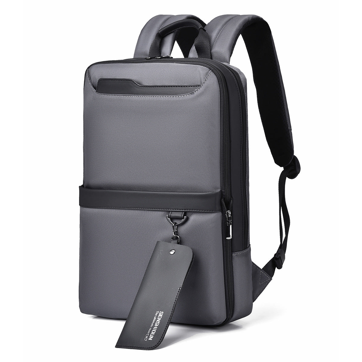 Premium Urban Slim Sleek Minimalist Backpack (Grey)