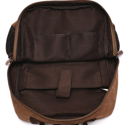 XAFITI Vintage Canvas Fabric Backpack (Black)