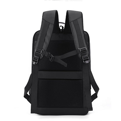 Black Pearl Textured Geometric Premium Backpack