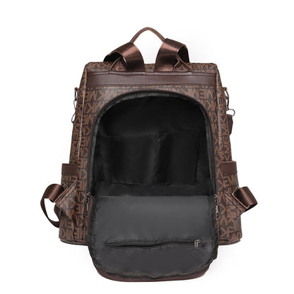 MK Anti-Theft PU Leather Women's Backpack