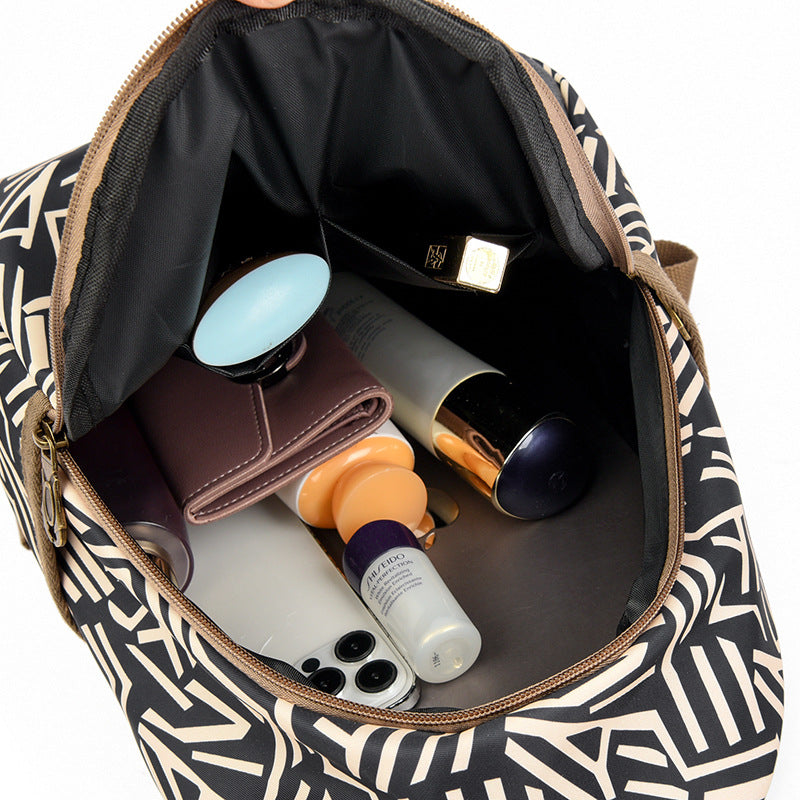 White Pattern Women’s Backpack