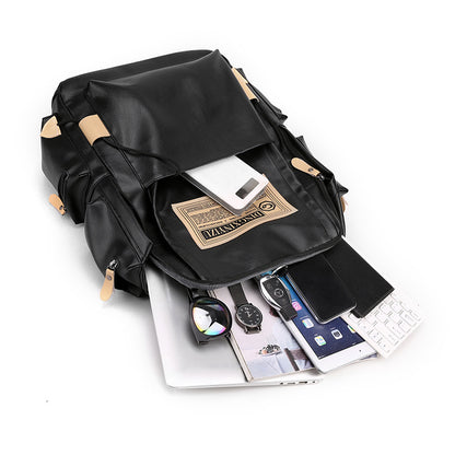 KABINU DINGXINYIZU Fashionable Leather Backpack