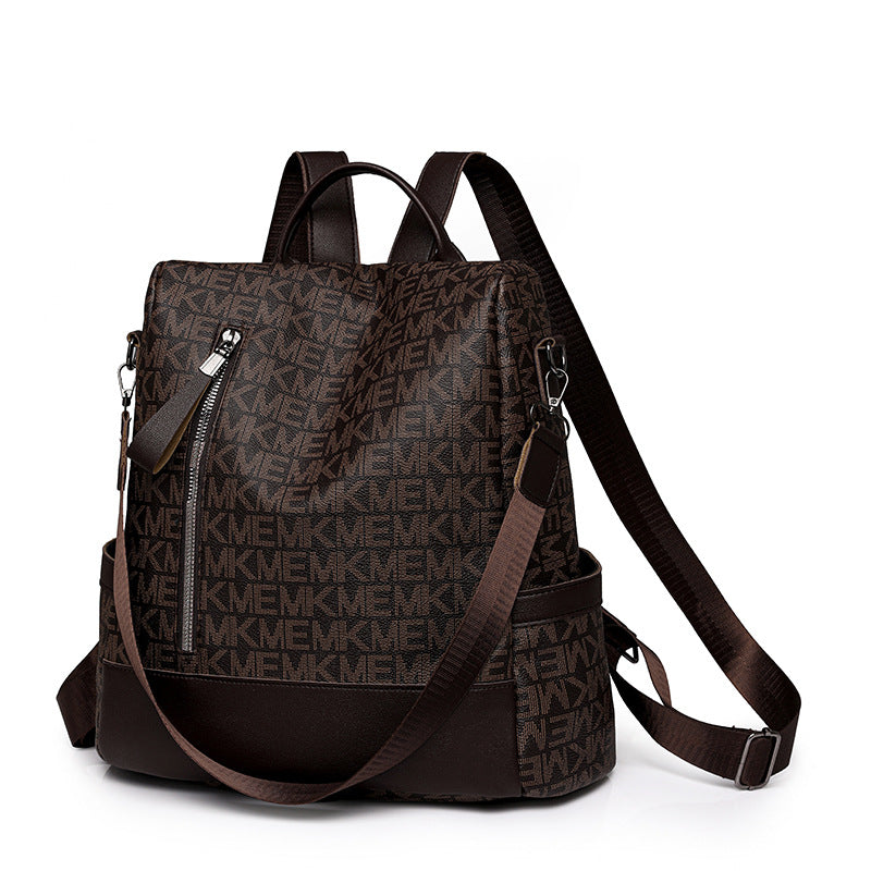 MK Anti-Theft PU Leather Women's Backpack