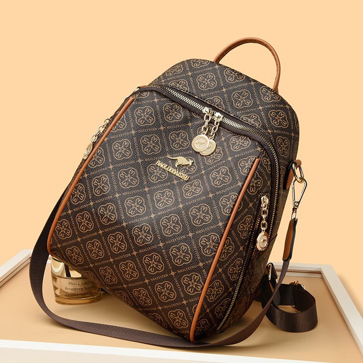 Diamond Flower Women’s Backpack (Black)