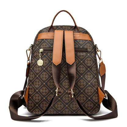 Diamond Flower Women’s Backpack (Khaki)