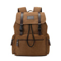 ZHONGZHUO Vintage Drawstring Canvas Rucksack Backpack (Brown)