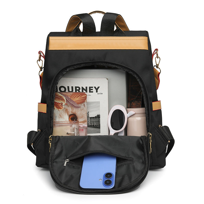 Casual Versatile Style Oxford Cloth Women's Backpack (Black)