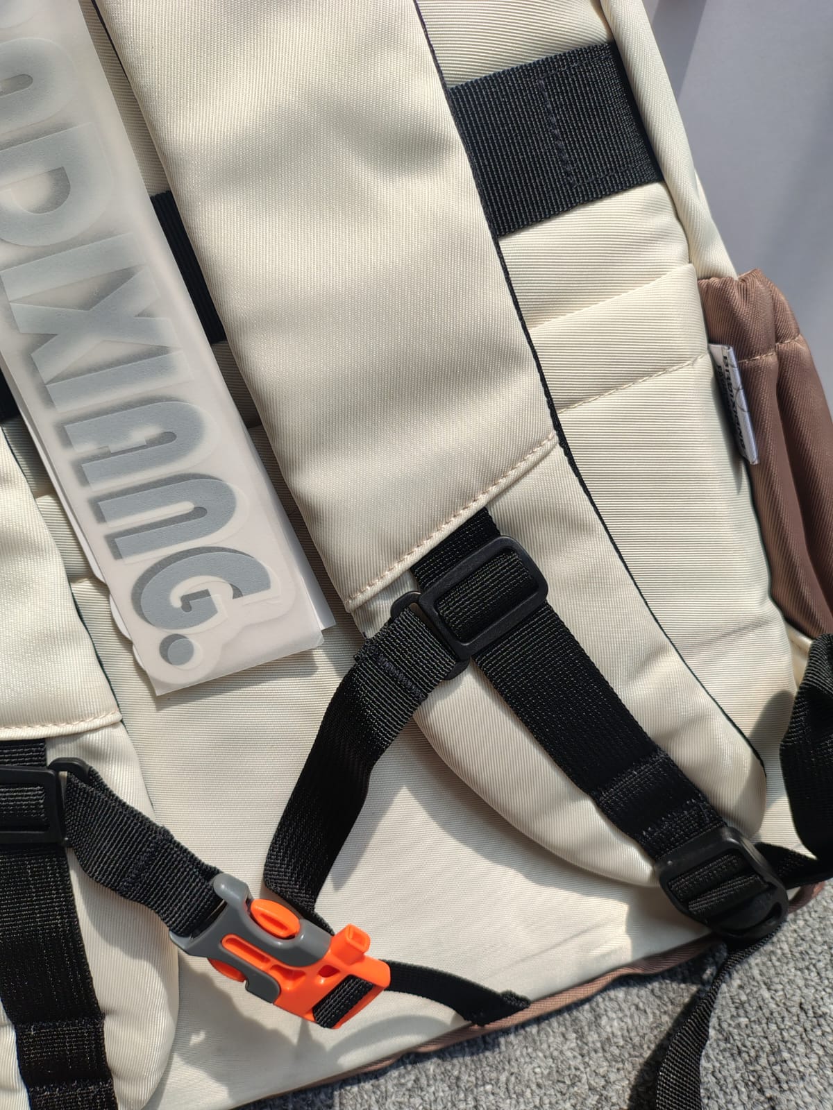 Off-White Style Multi-Pocket Design Backpack