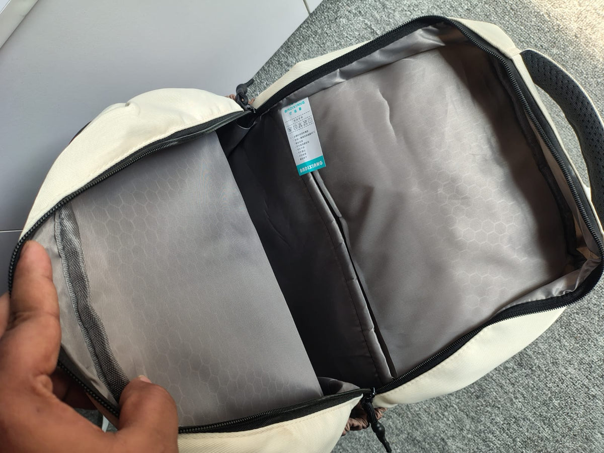 Off-White Style Multi-Pocket Design Backpack