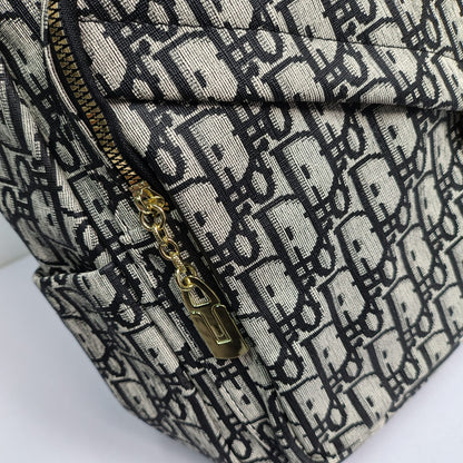 Stylish Oblique Print Multi-Pocket Women's Backpack