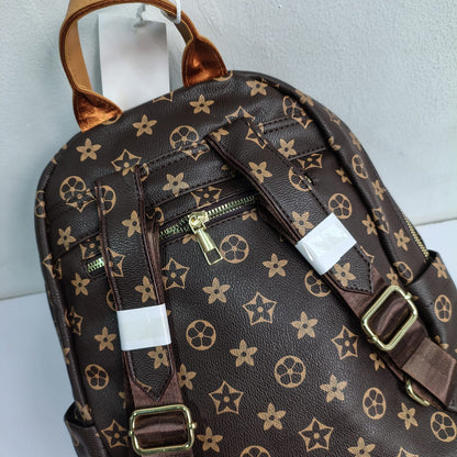 Luxury Classic Flower Monogram Women's Backpack