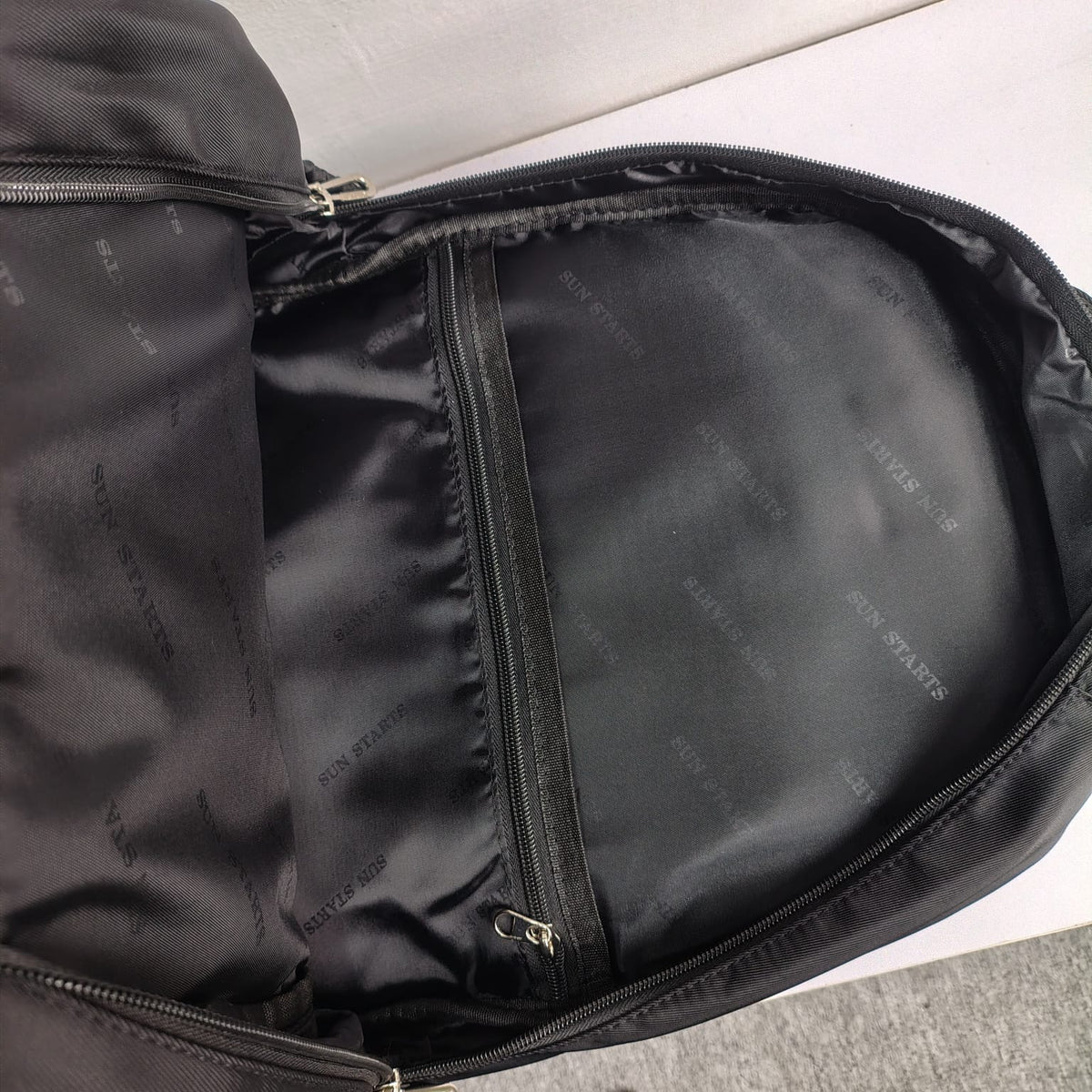 JGH Casual Multi-Pocket Stylish Backpack (Black)
