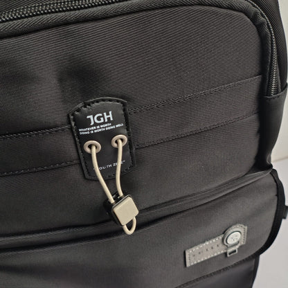 JGH Casual Multi-Pocket Stylish Backpack (Black)