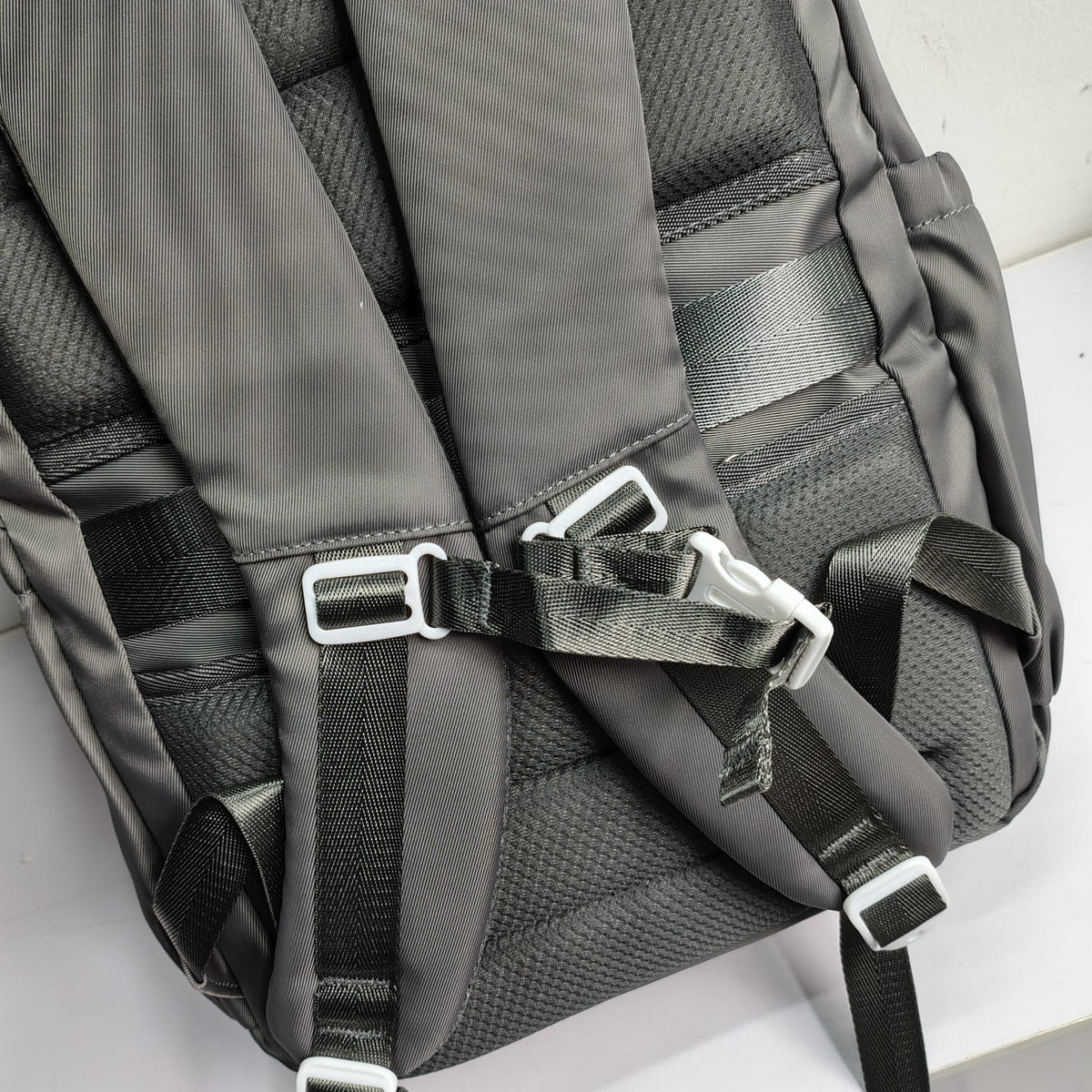 JGH Casual Multi-Pocket Stylish Backpack (Grey)
