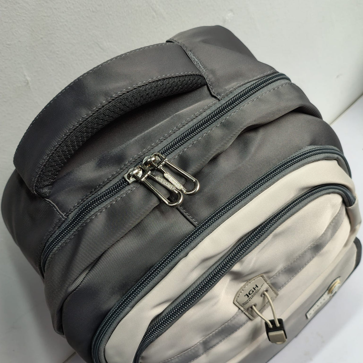JGH Casual Multi-Pocket Stylish Backpack (Grey)