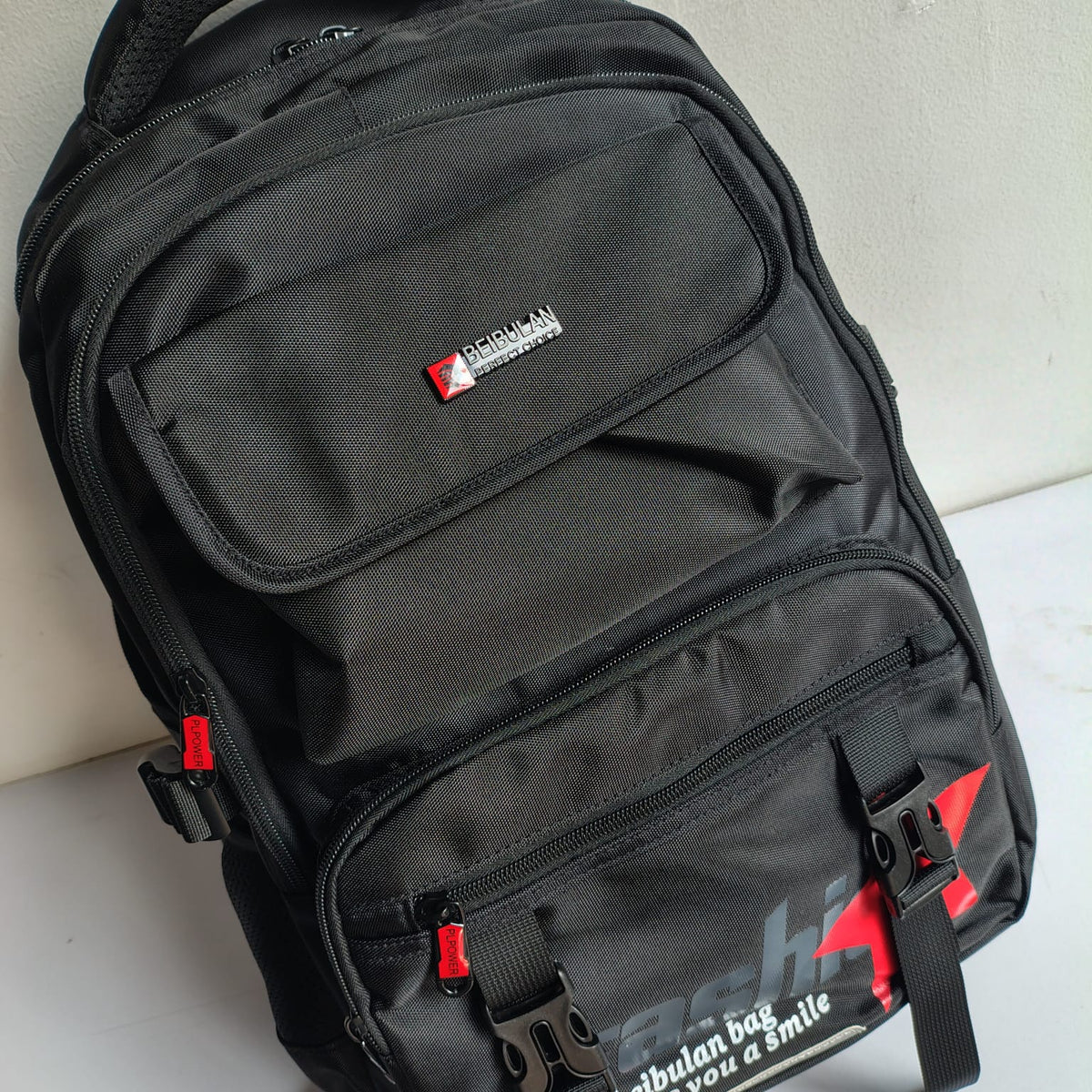 BEIBULAN Urban Streetwear Style Backpack (Red)
