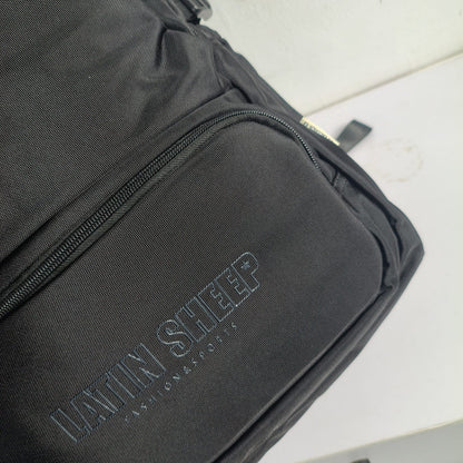 LATIN SHEEP Modern Multi-Layered Backpack (Black)
