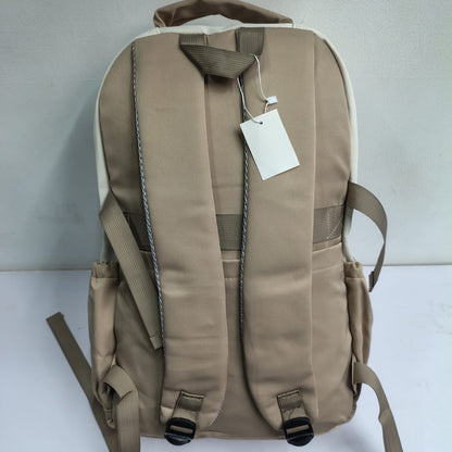 SYSTEM Minimalist Large Capacity Backpack (Beige)